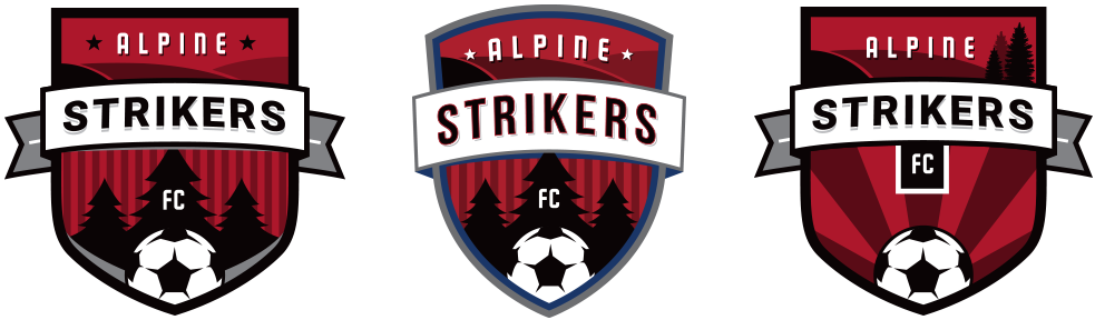 strikers fc soccer logo design