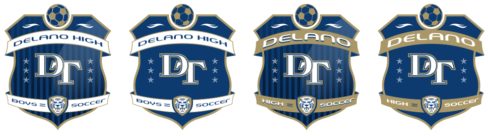 custom soccer crest designs for delano high school soccer