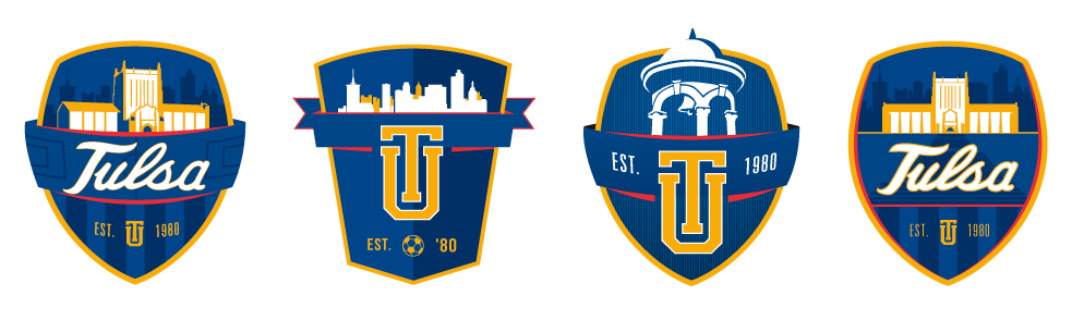 tulsa university soccer crest concepts