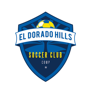 el dorado hills competitive soccer crest design dark version