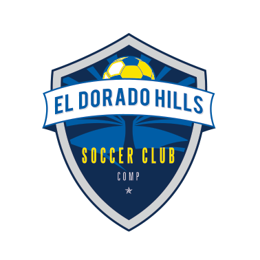 el dorado hills competitive soccer crest design dark version