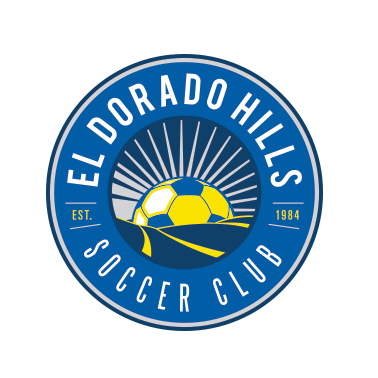 el dorado hills recreational soccer crest design dark version
