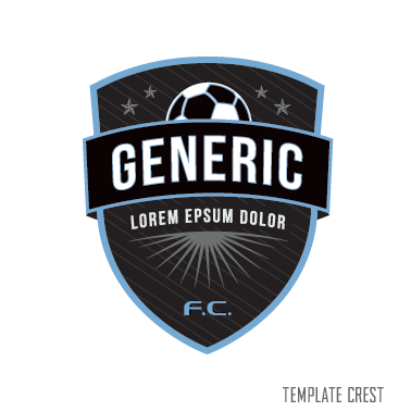 template soccer branding