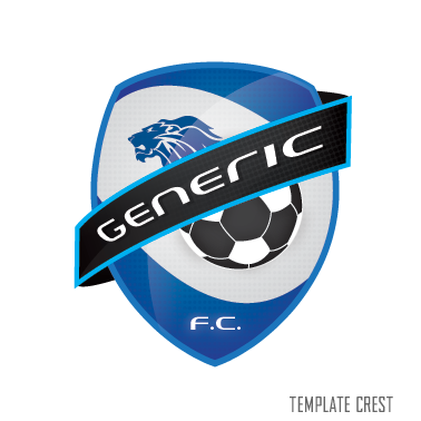 template soccer crest